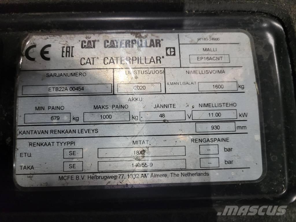 CAT EP16ACNT Empilhadores eléctricos
