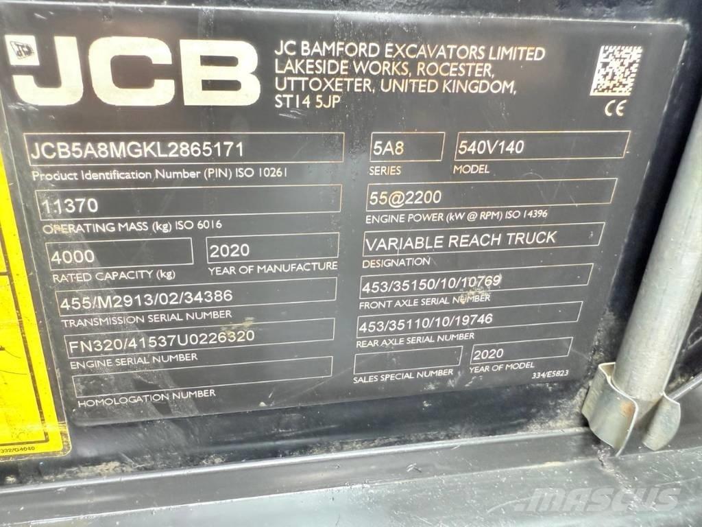JCB 540-140 Manipuladores telescópicos