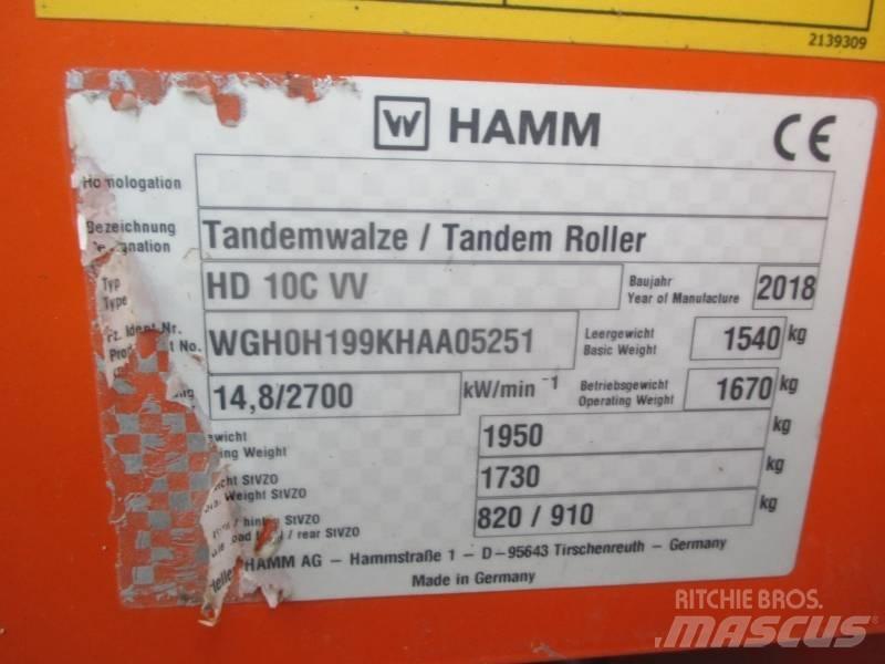 Hamm HD 10 C VV Cilindros Compactadores tandem