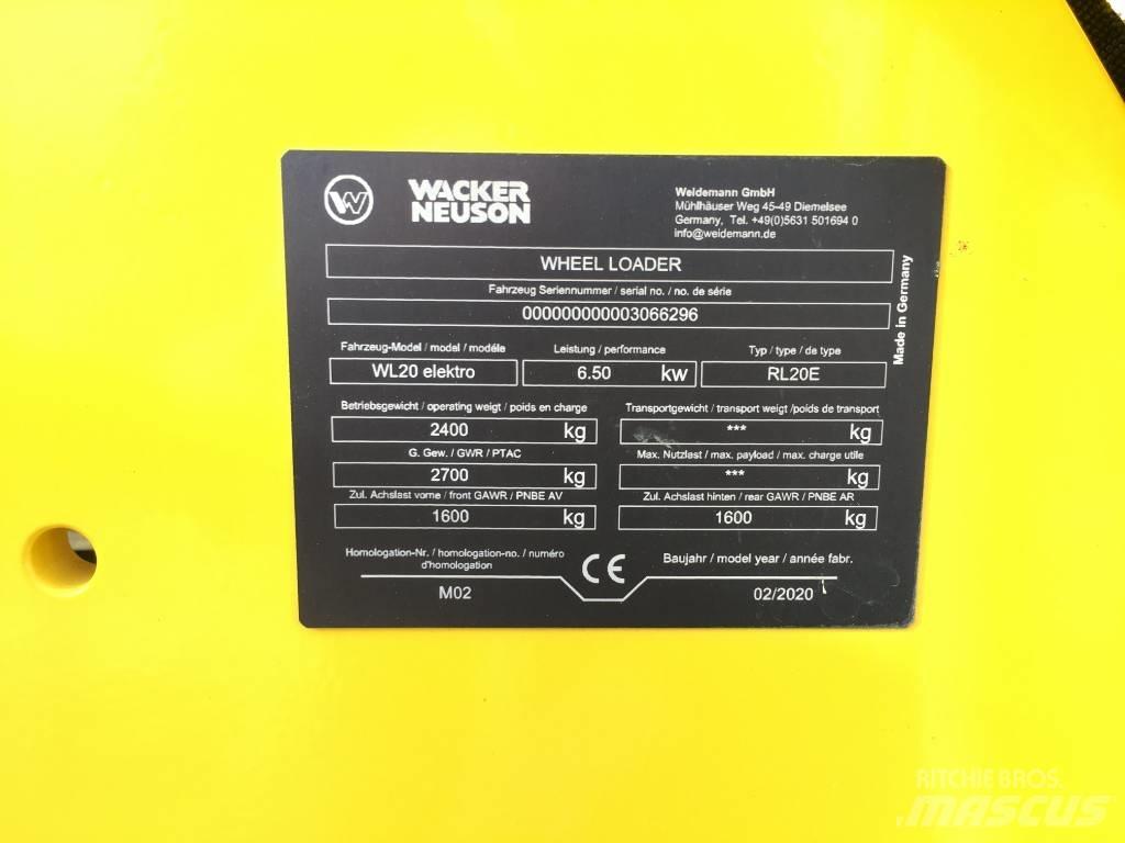 Wacker Neuson WL20e Pás carregadoras de rodas