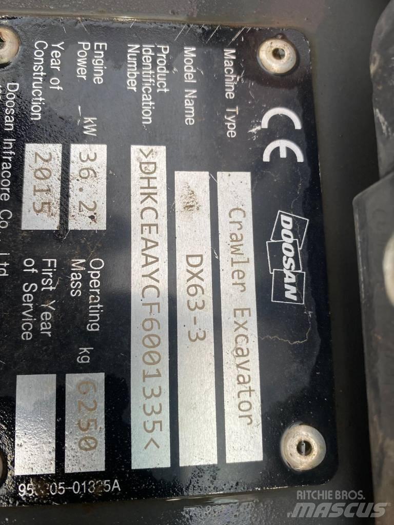Doosan DX 63-3 Mini Escavadoras <7t