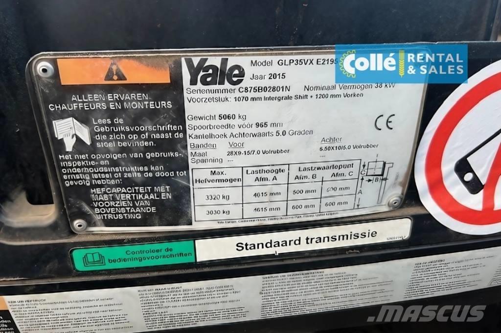Yale GLP 35 VX | 2015 Empilhadores a gás