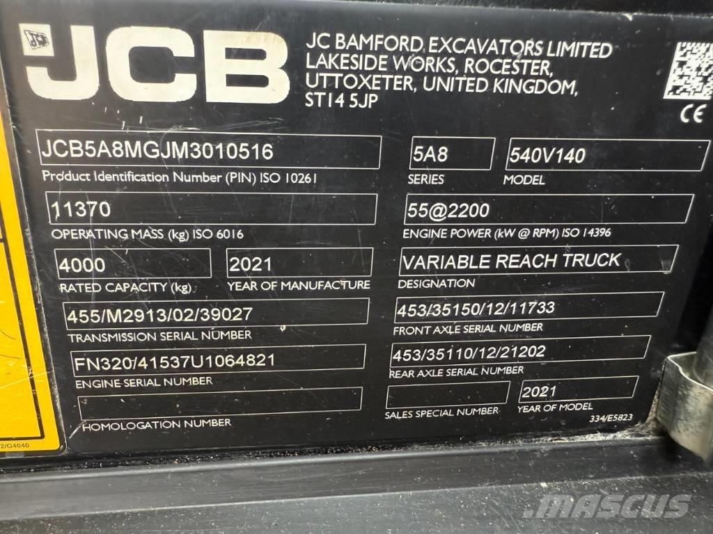 JCB 540-140 Manipuladores telescópicos