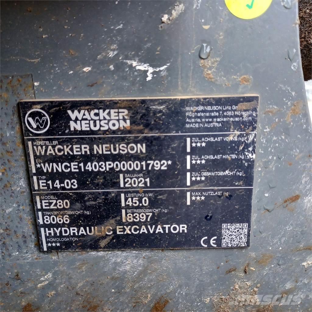 Wacker Neuson EZ80 Escavadoras de rastos