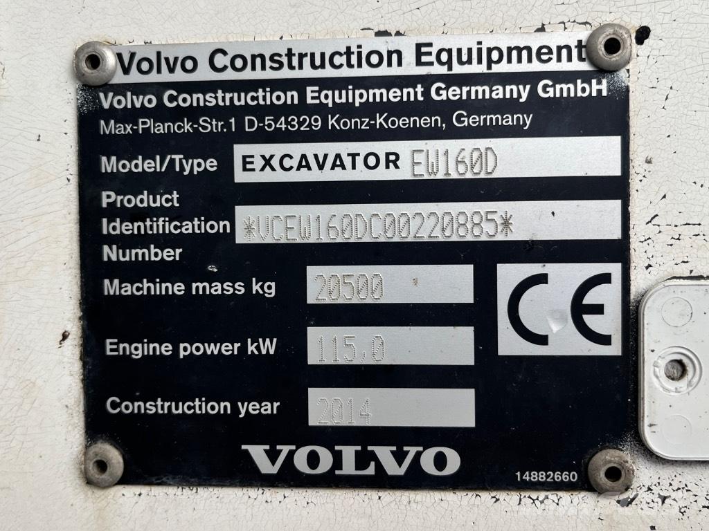 Volvo EW 160 D Escavadoras de rodas