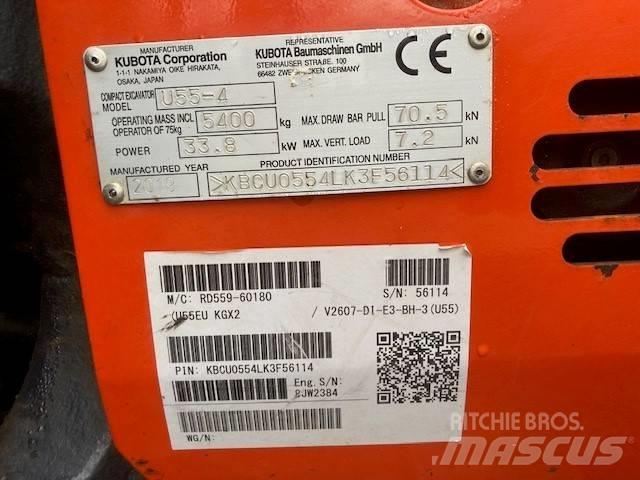 Kubota U 55-4 Mini Escavadoras <7t