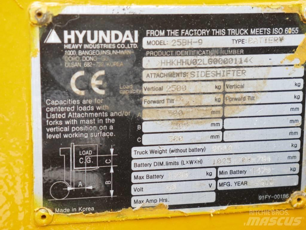 Hyundai 25 BH-9 Empilhadores eléctricos
