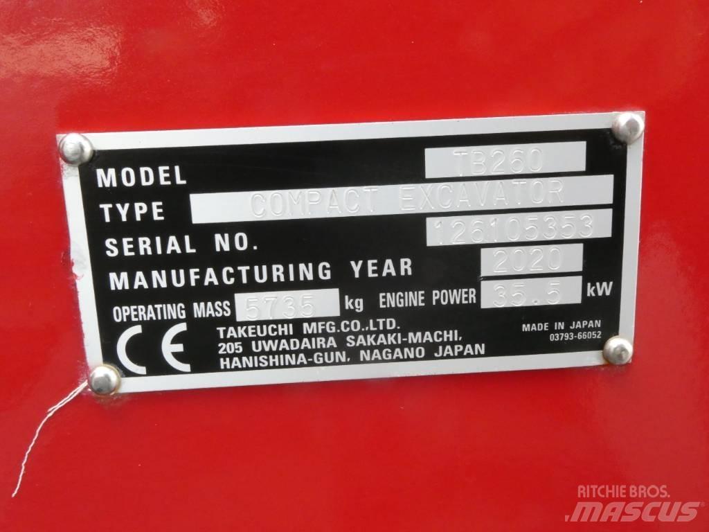 Takeuchi TB260 Mini Escavadoras <7t