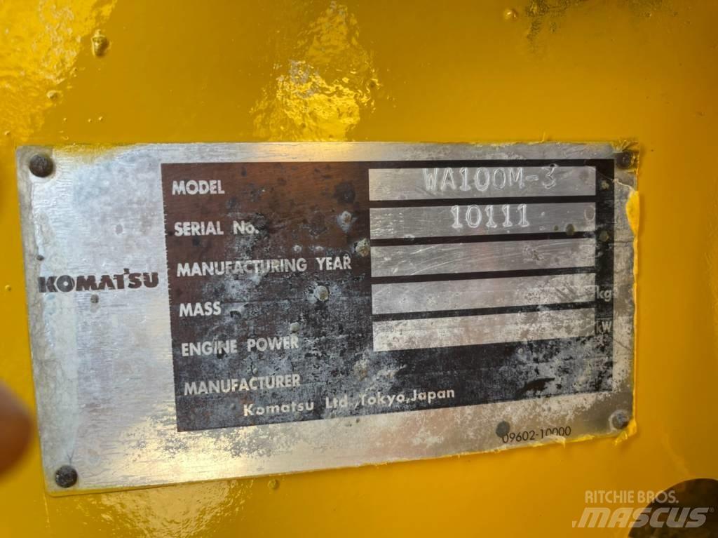 Komatsu WA100M-3 Pás carregadoras de rodas