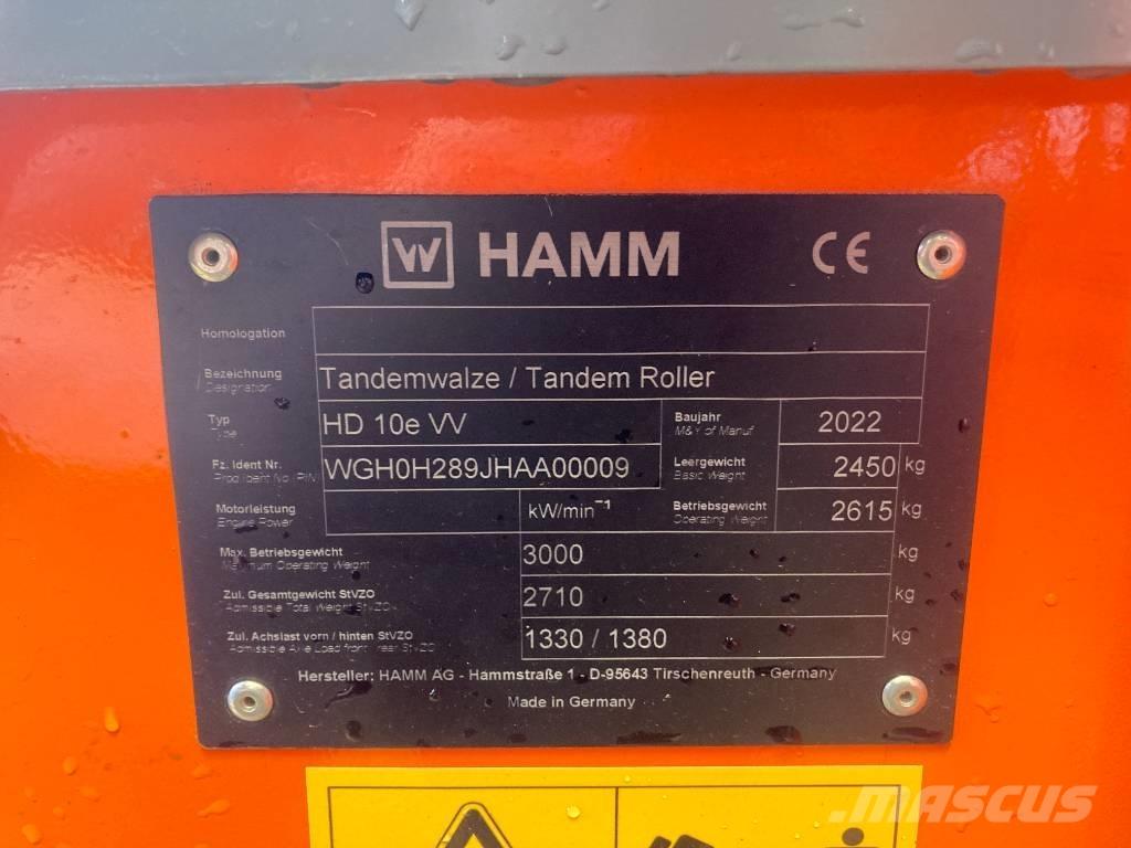 Hamm HD 10e VV H289 Compactadores para terra