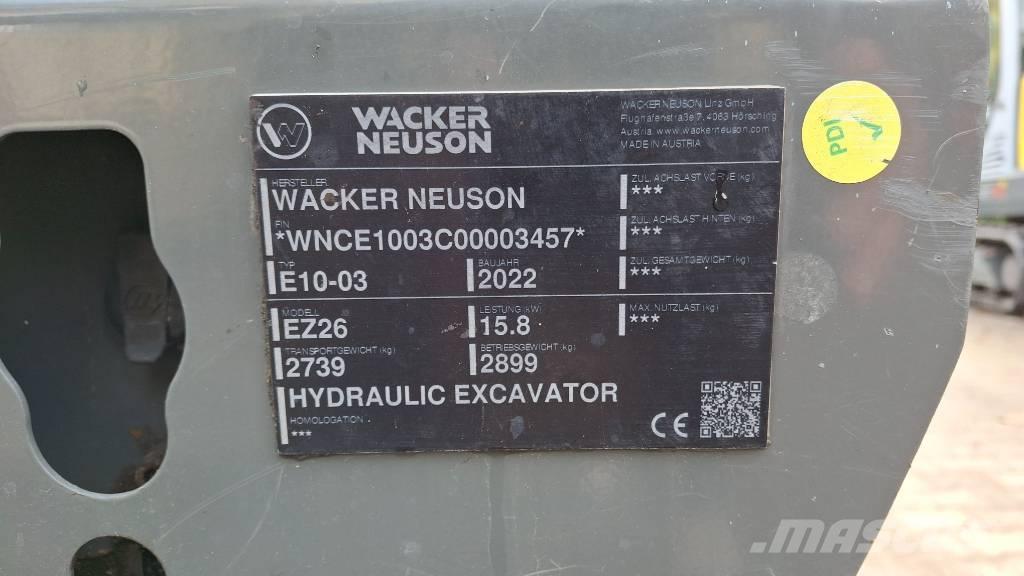 Wacker Neuson EZ26 Escavadoras de rastos