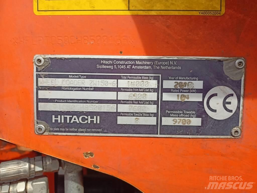 Hitachi ZW150 Pás carregadoras de rodas