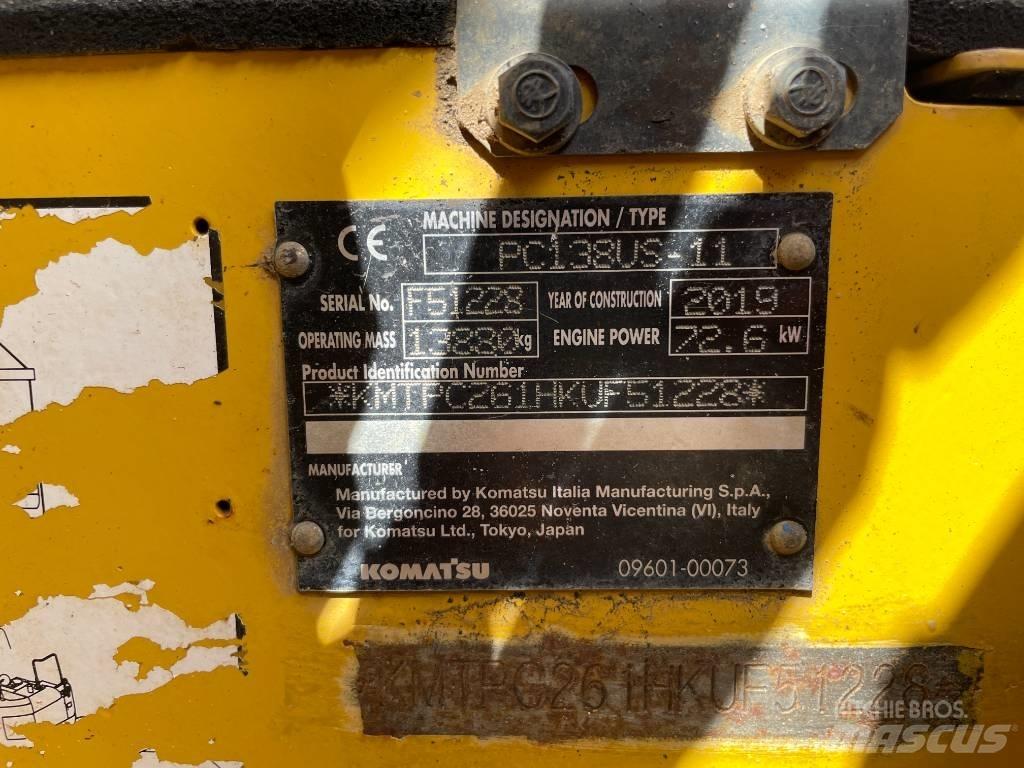 Komatsu PC 138 US-11 Escavadoras de rastos