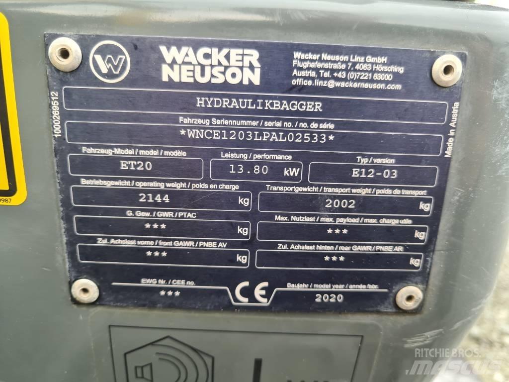 Wacker Neuson ET20 Escavadoras de rastos