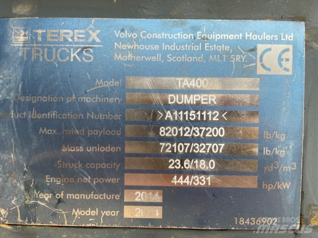 Terex TA 400 Camiões articulados
