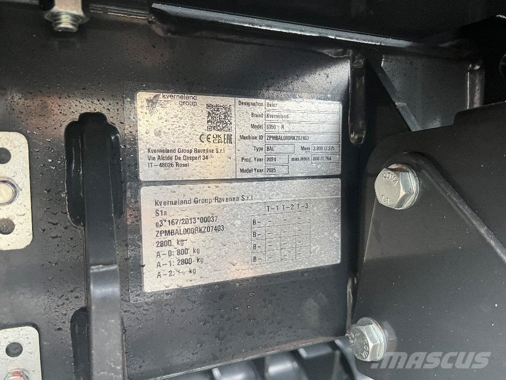 Kverneland 6350R Enfardadeira de rolos