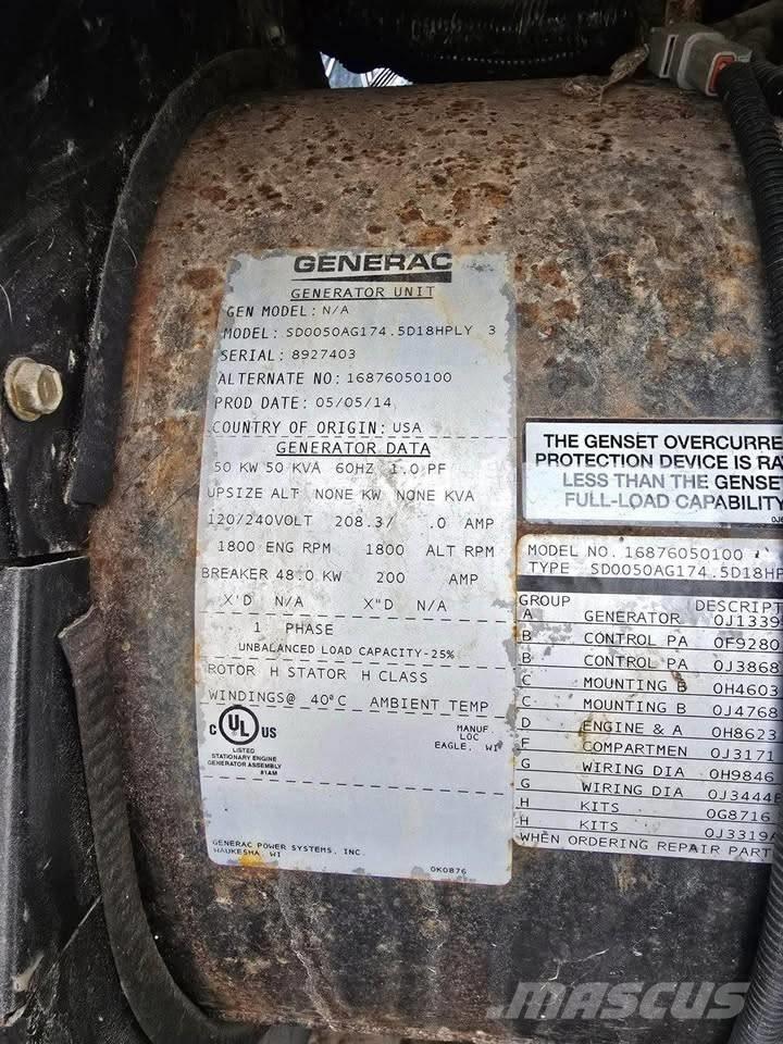 Generac 50 KW Geradores Diesel
