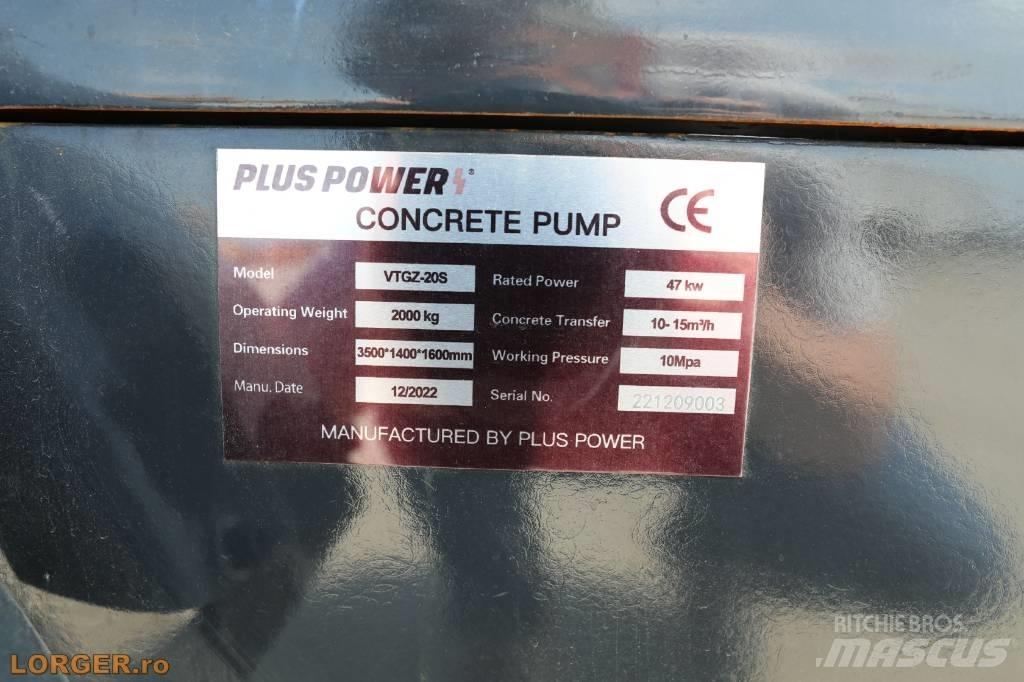 Plus Power VTGZ - 20S Camiões bomba Betão