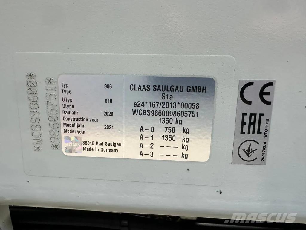 CLAAS Liner 2700 Gadanheiras-fileiras