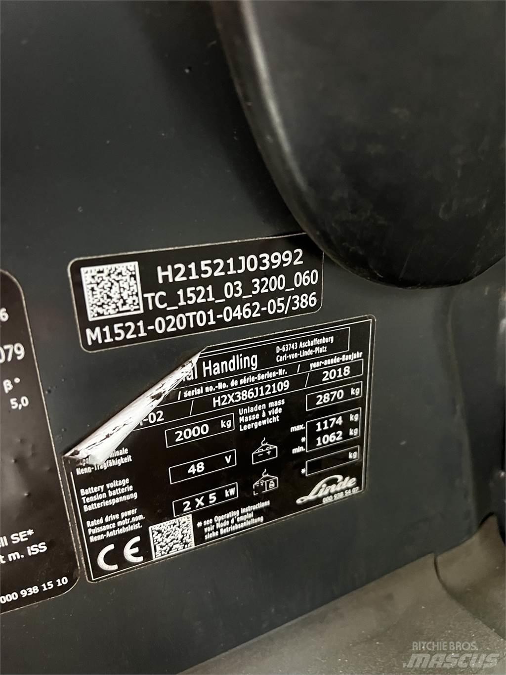 Linde E20PH Empilhadores eléctricos