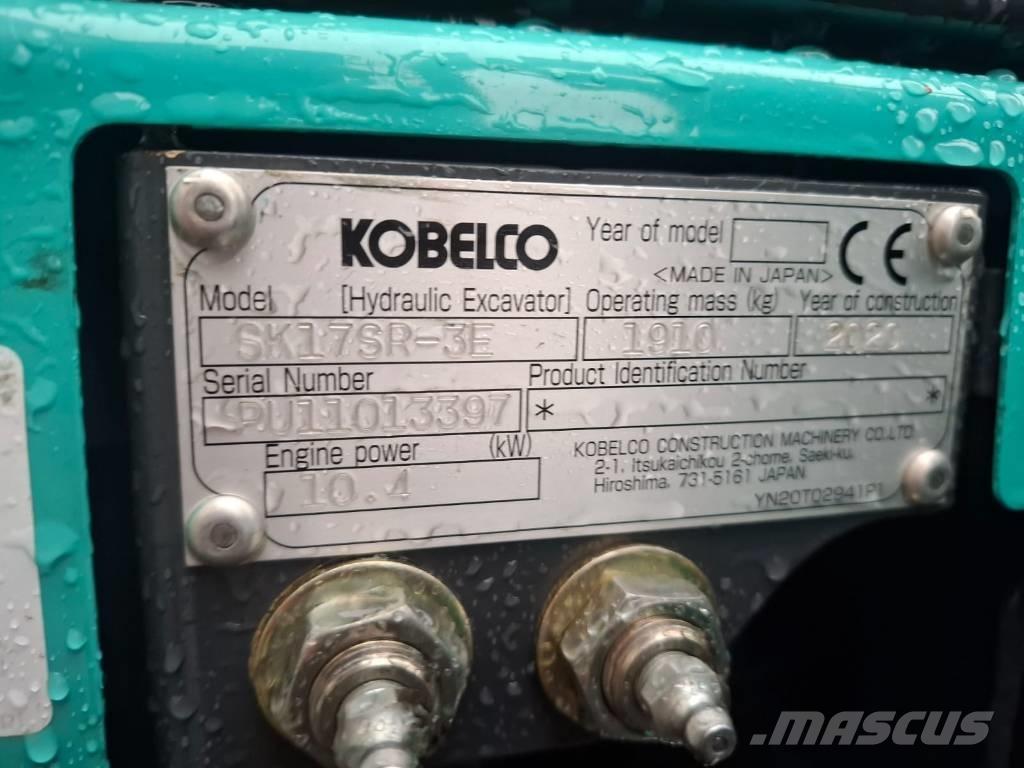 Kobelco SK 17 SR-3E Mini Escavadoras <7t