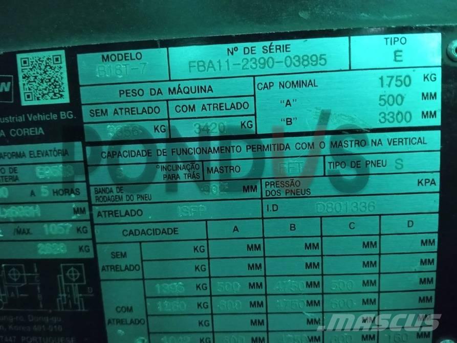 Doosan B 18 T-7 Empilhadores eléctricos