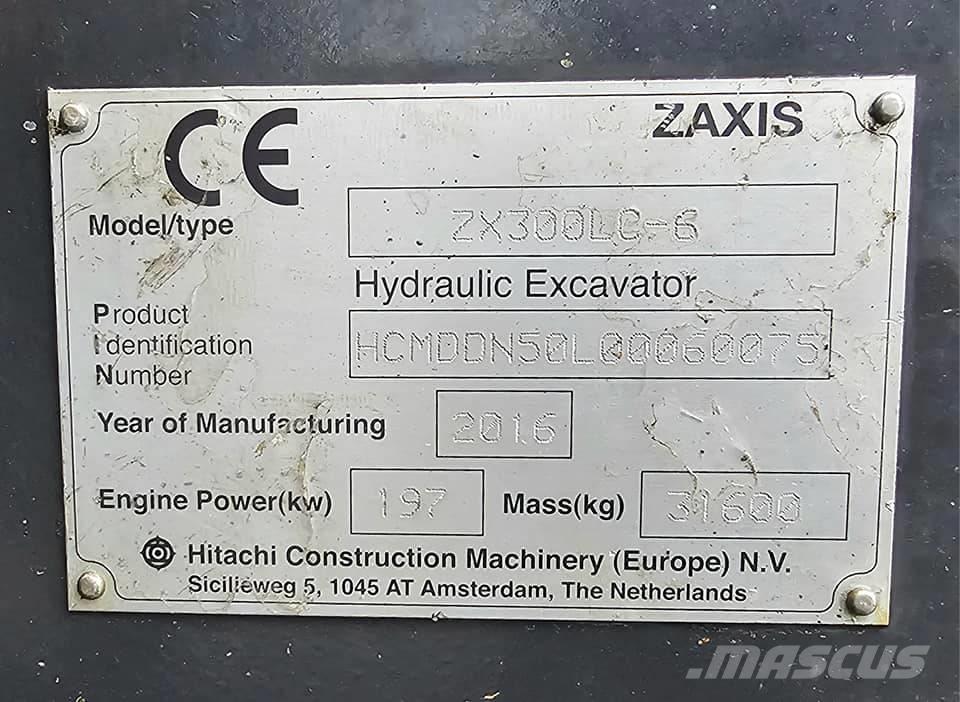 Hitachi ZX 300 LC-6 Escavadoras de rastos