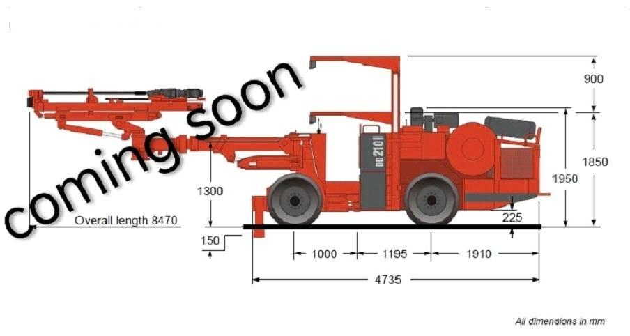 Sandvik DD 210 Perfuradoras Túneis e mineração subterrânea