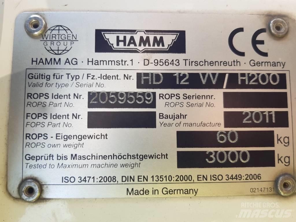 Hamm HD 12 VV Cilindros Compactadores tandem
