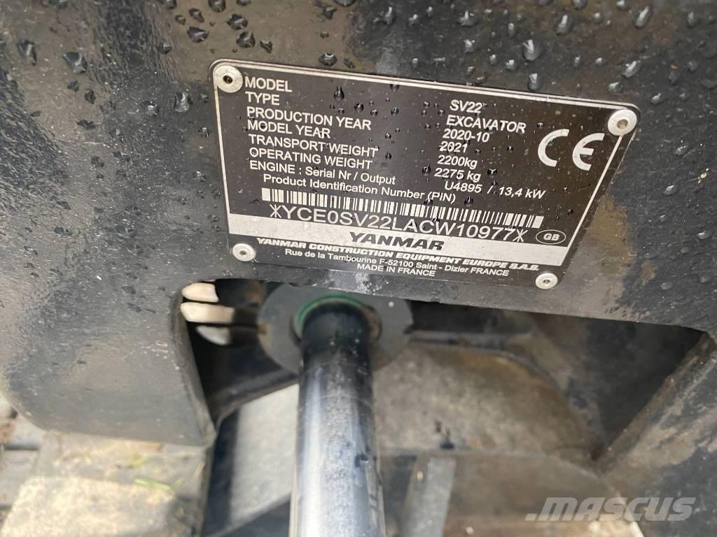 Yanmar SV 22 Mini Escavadoras <7t