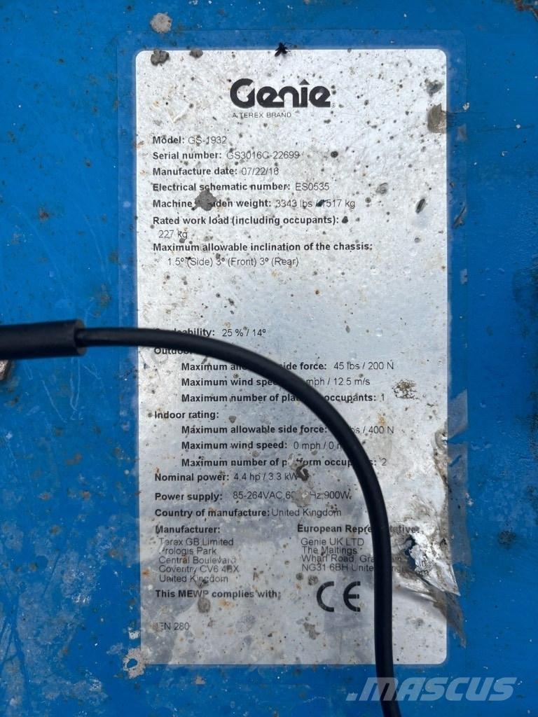 Genie GS 1932 Elevadores de tesoura