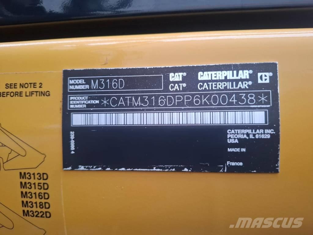 CAT M 316 D Escavadoras de rodas