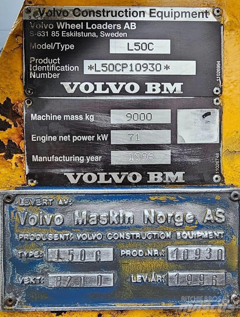 Volvo L 50 C Pás carregadoras de rodas