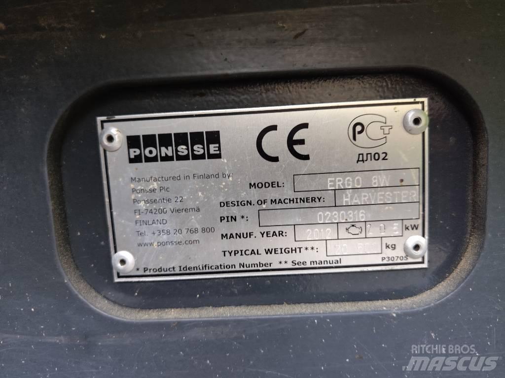 Ponsse ERGO 8W Processadores florestais