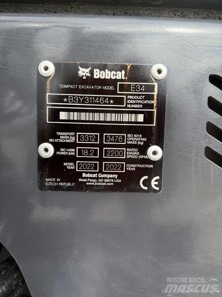 Bobcat E 34 Mini Escavadoras <7t