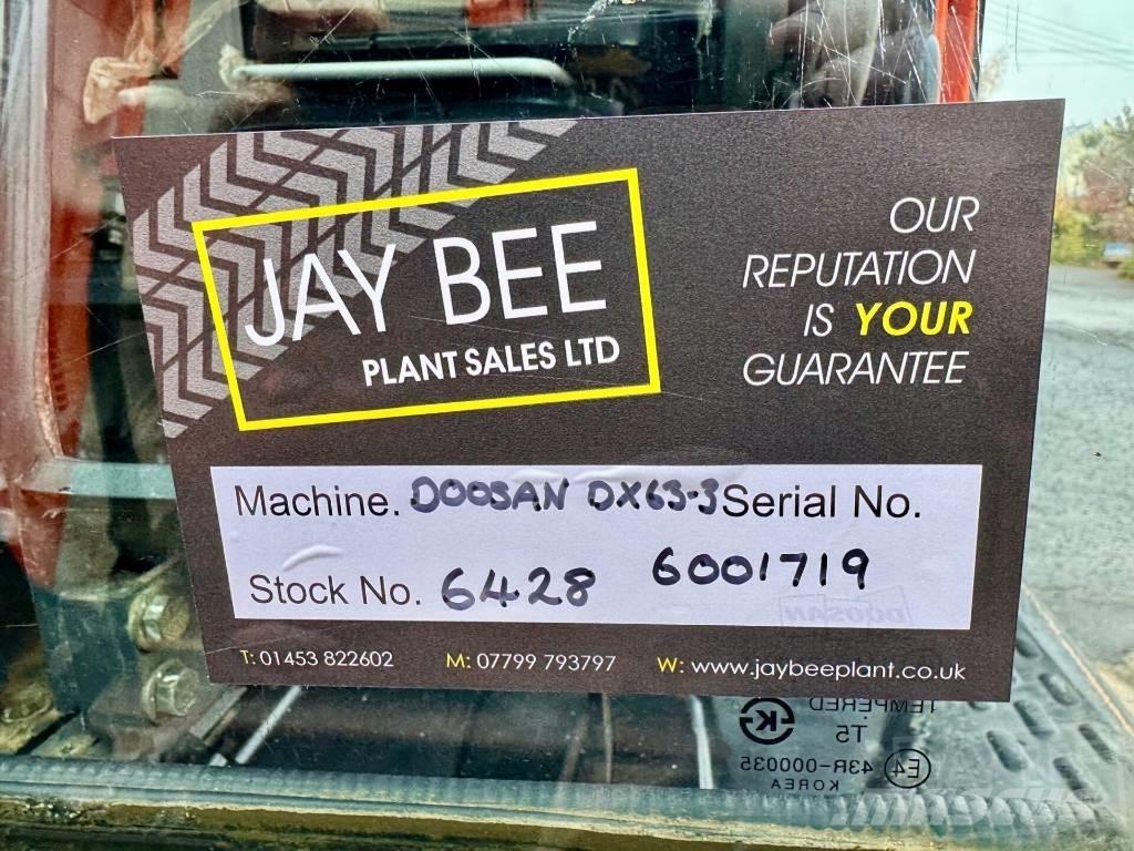 Doosan DX 63 R Mini Escavadoras <7t