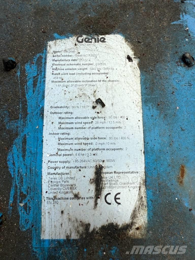 Genie GS2646 Elevadores de tesoura