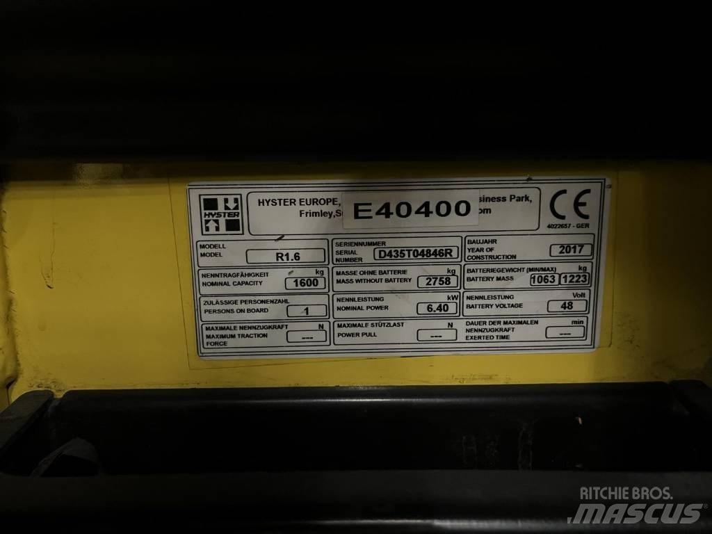 Hyster R1.6 Empilhadores Elevadores