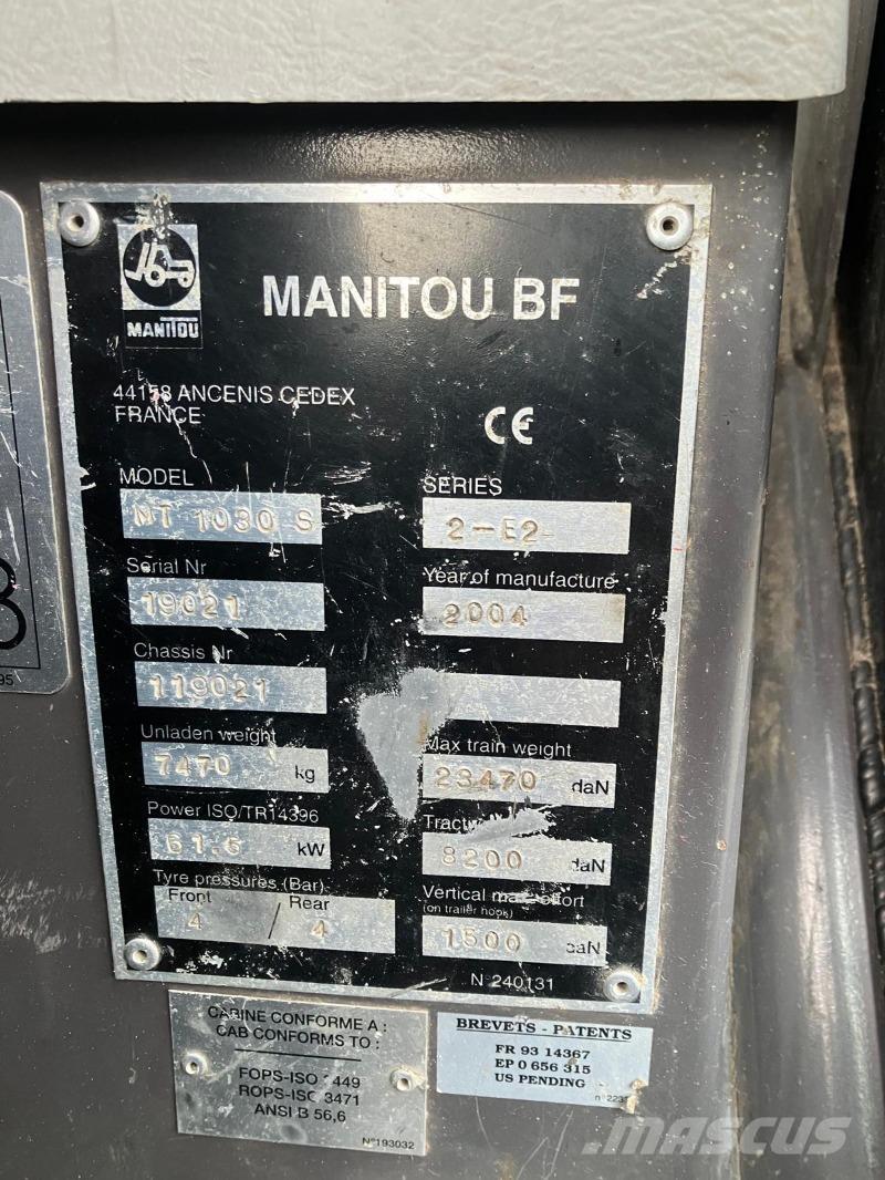 Manitou MT 1030 S Manipuladores telescópicos