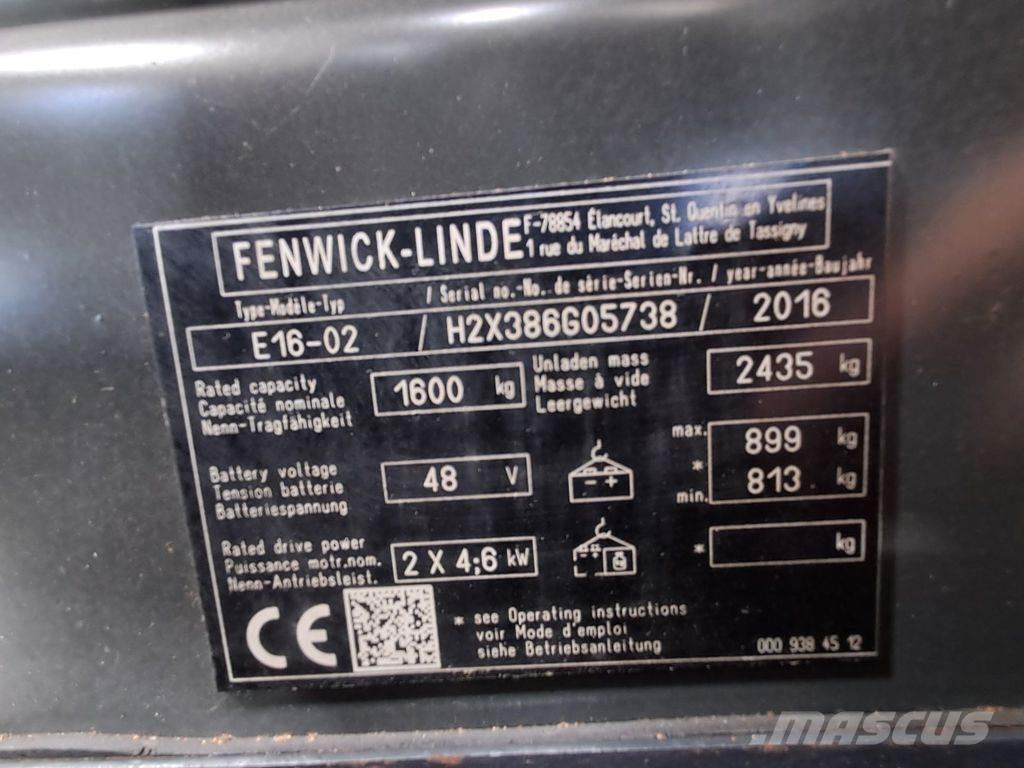 Linde E16-02 Empilhadores eléctricos