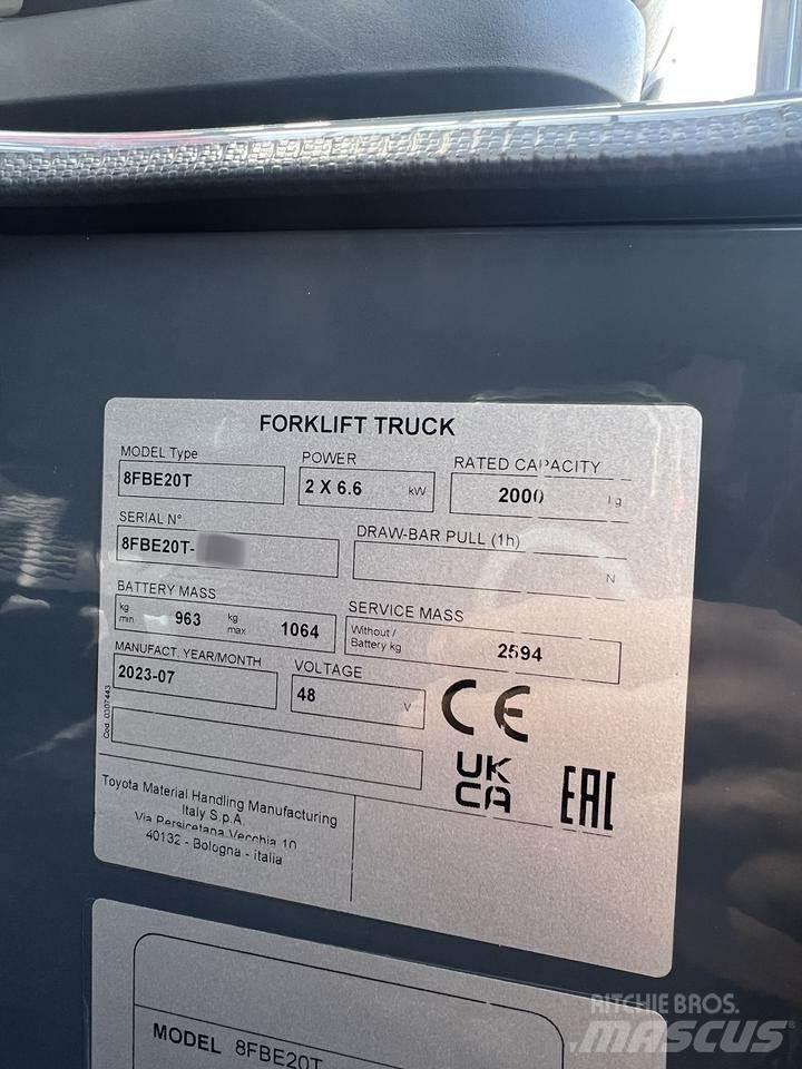 Toyota 8FBE20T Empilhadores eléctricos
