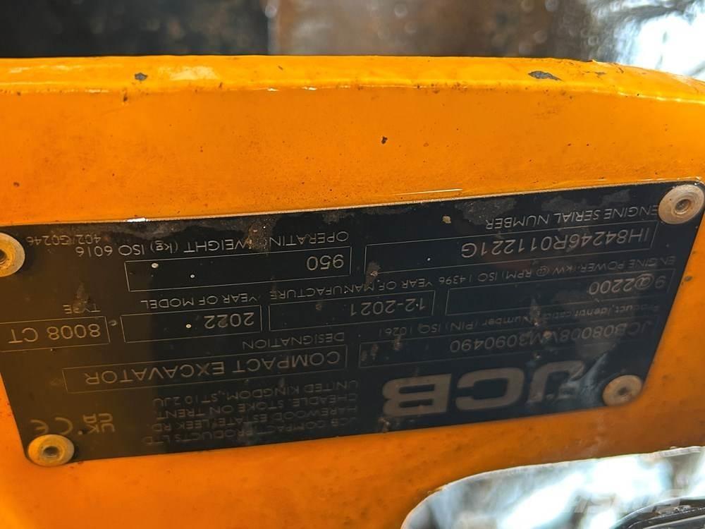 JCB MICRO 8008 Mini Escavadoras <7t