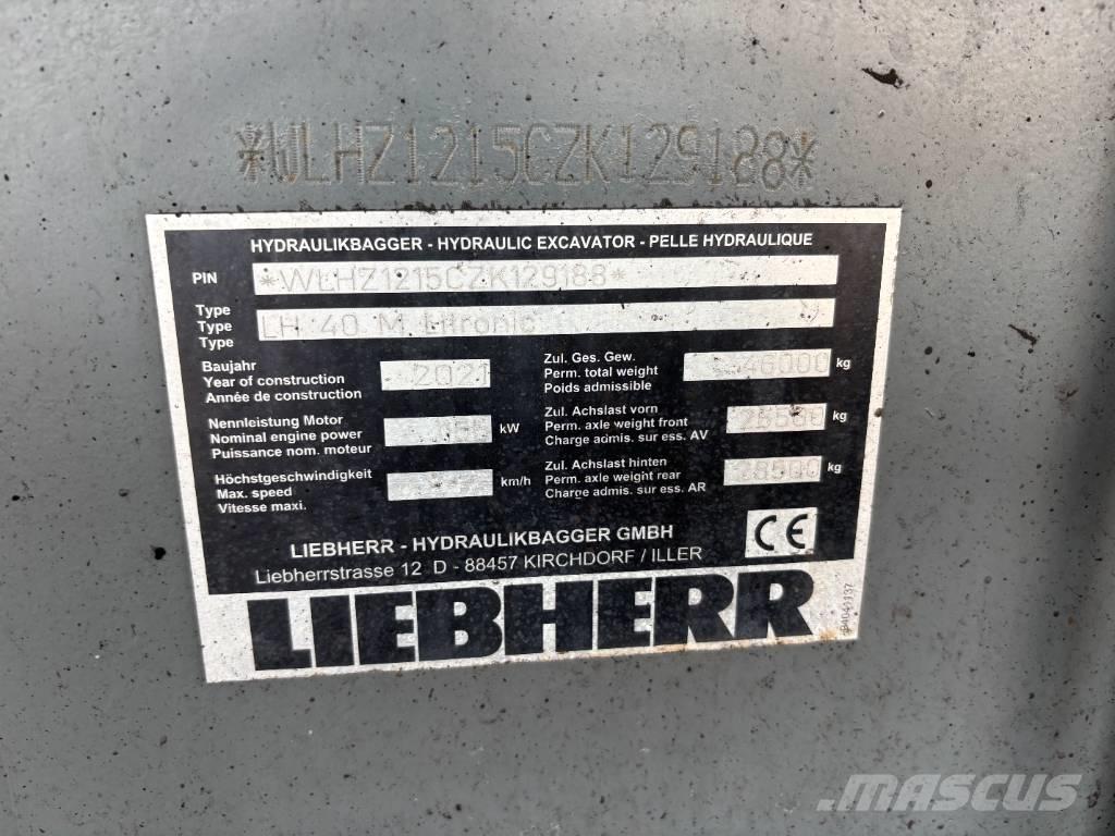 Liebherr LH 40 Port Manipuladores de resíduos / indústria