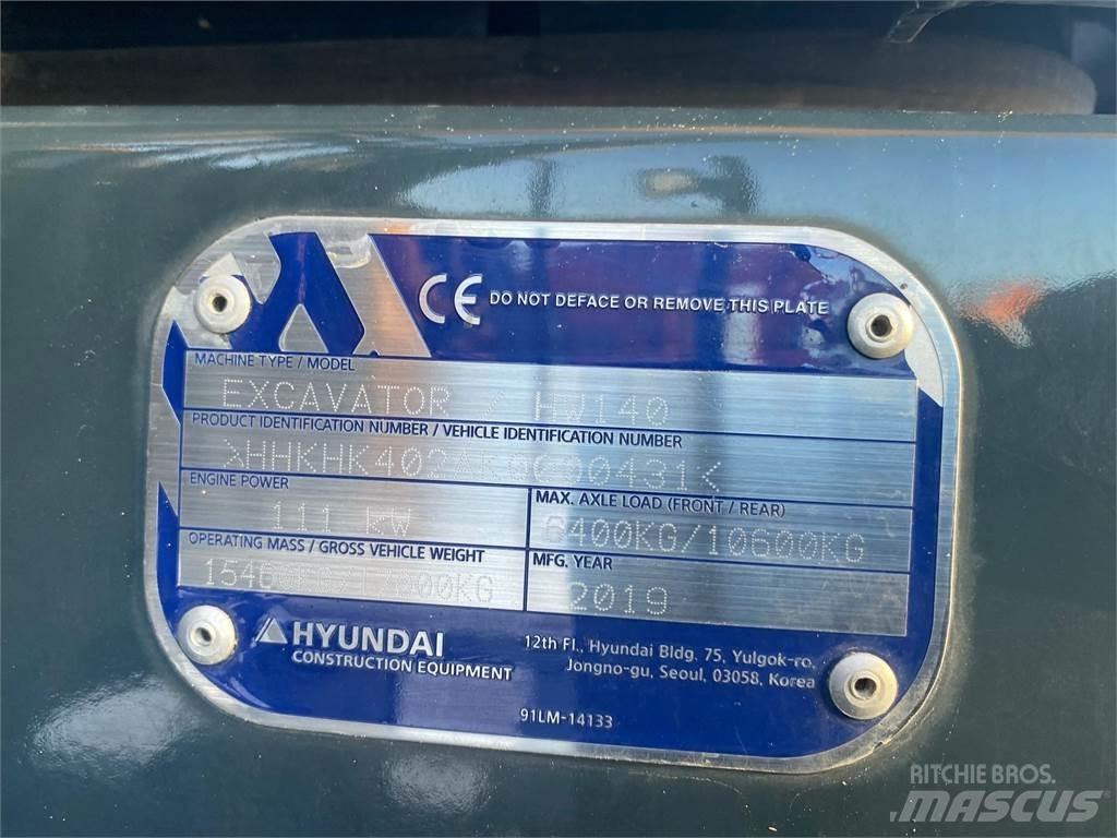 Hyundai HW140 Escavadoras de rodas