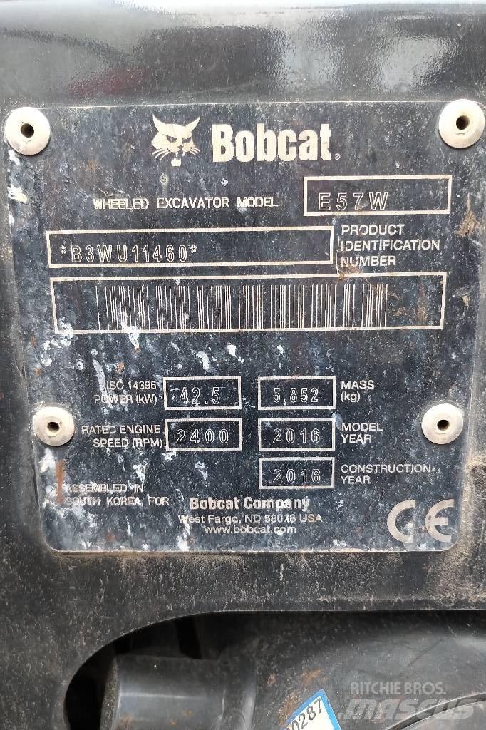 Bobcat W57 Escavadoras de rodas