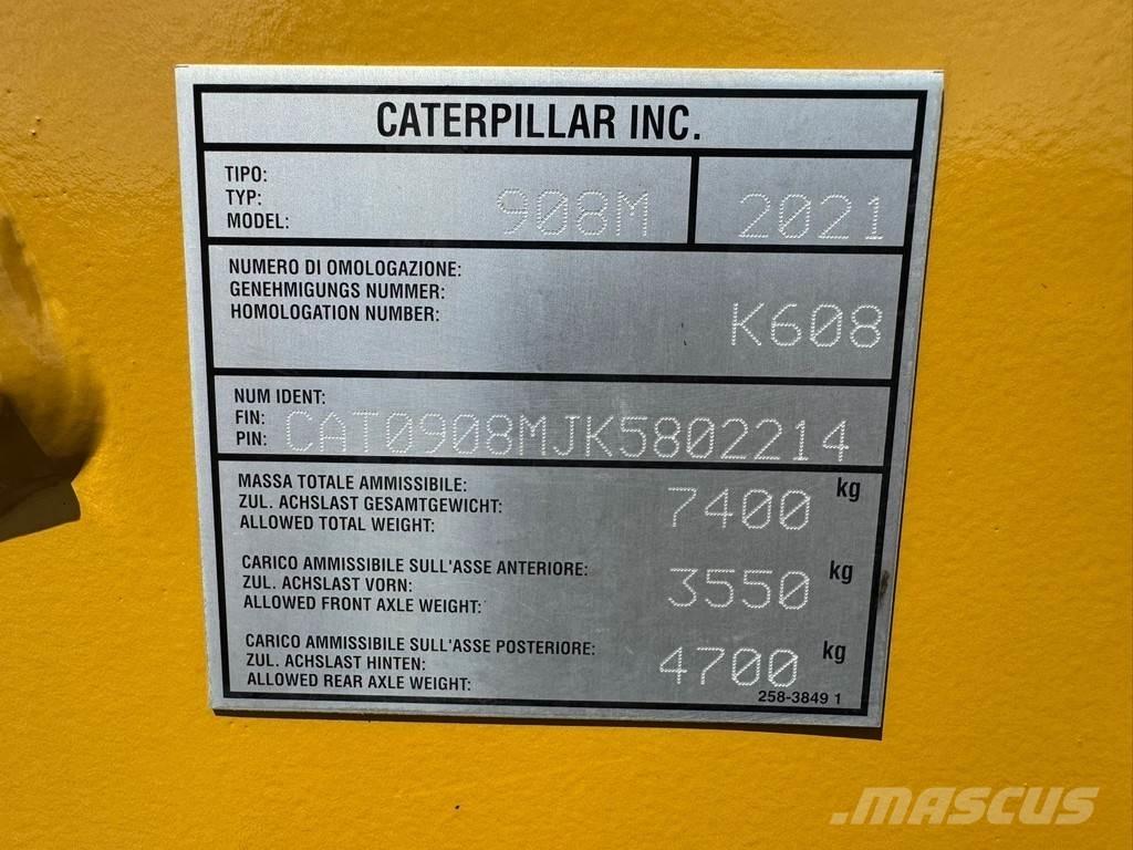 CAT 908M CE + EPA Pás carregadoras de rodas