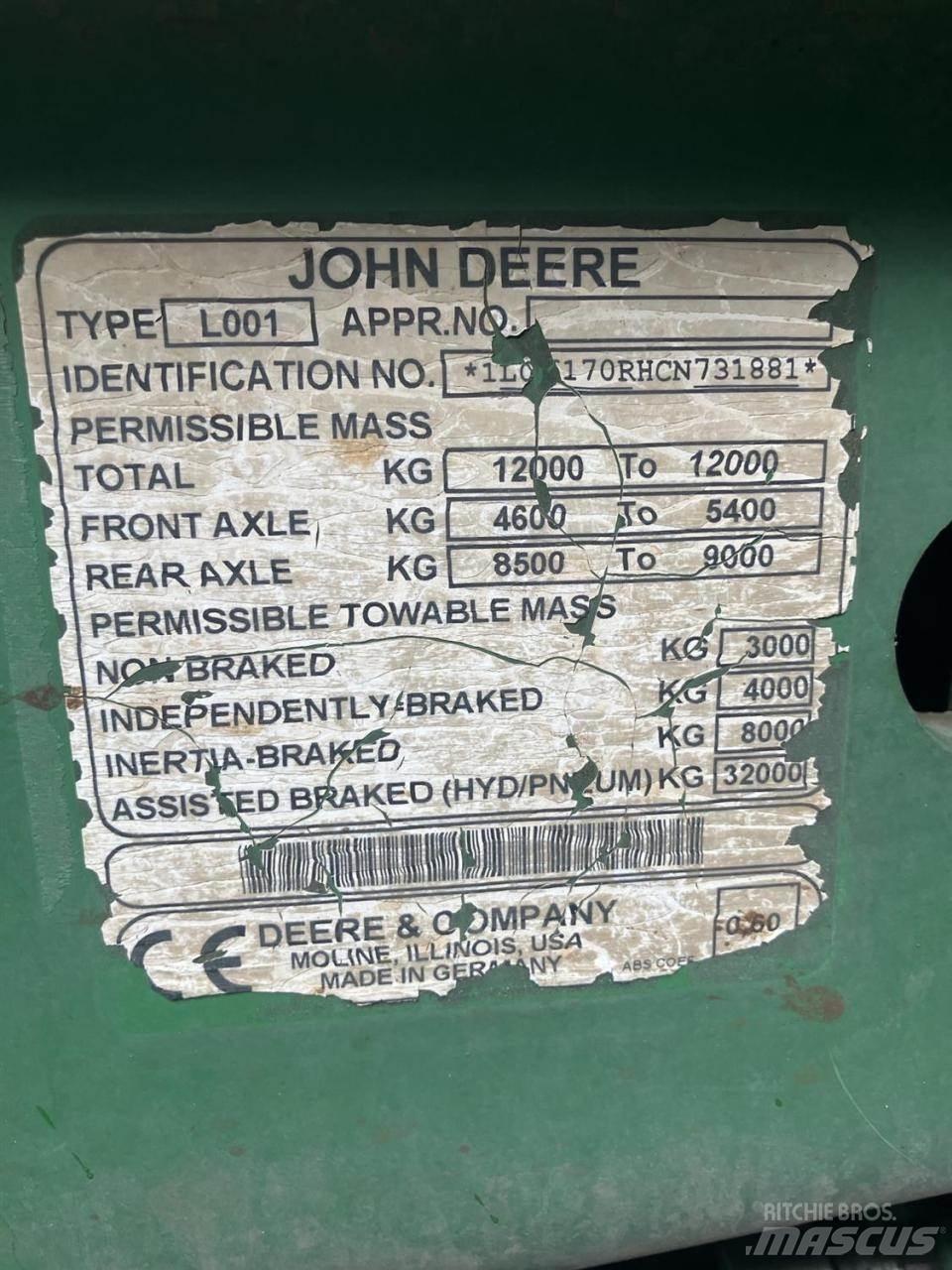 John Deere 6170R Tratores Agrícolas usados