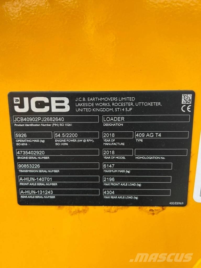 JCB 409 Pás carregadoras de rodas