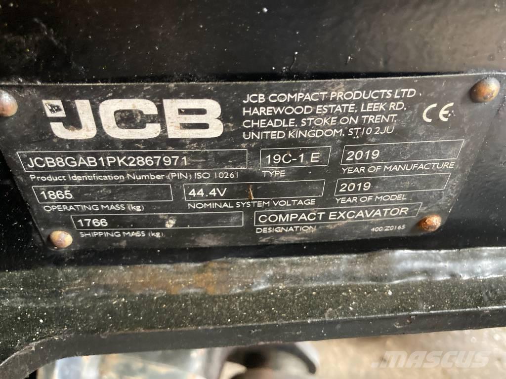 JCB 19 C-IE Mini Escavadoras <7t