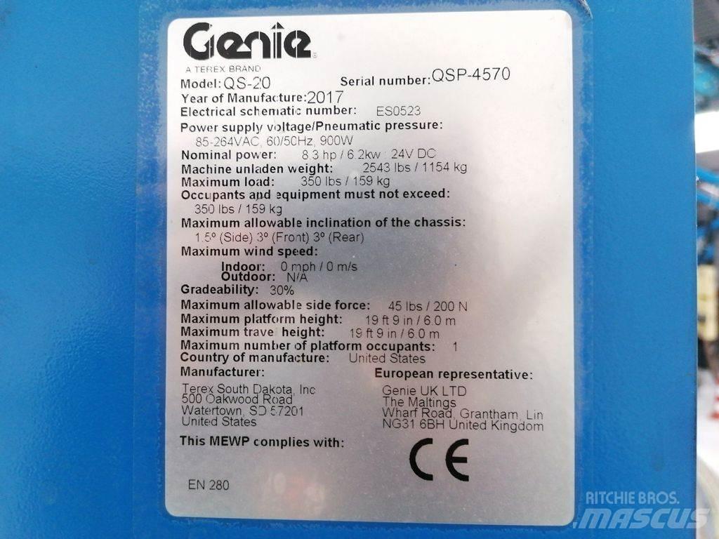 Genie QS-20 Elevadores braços Telescópicos